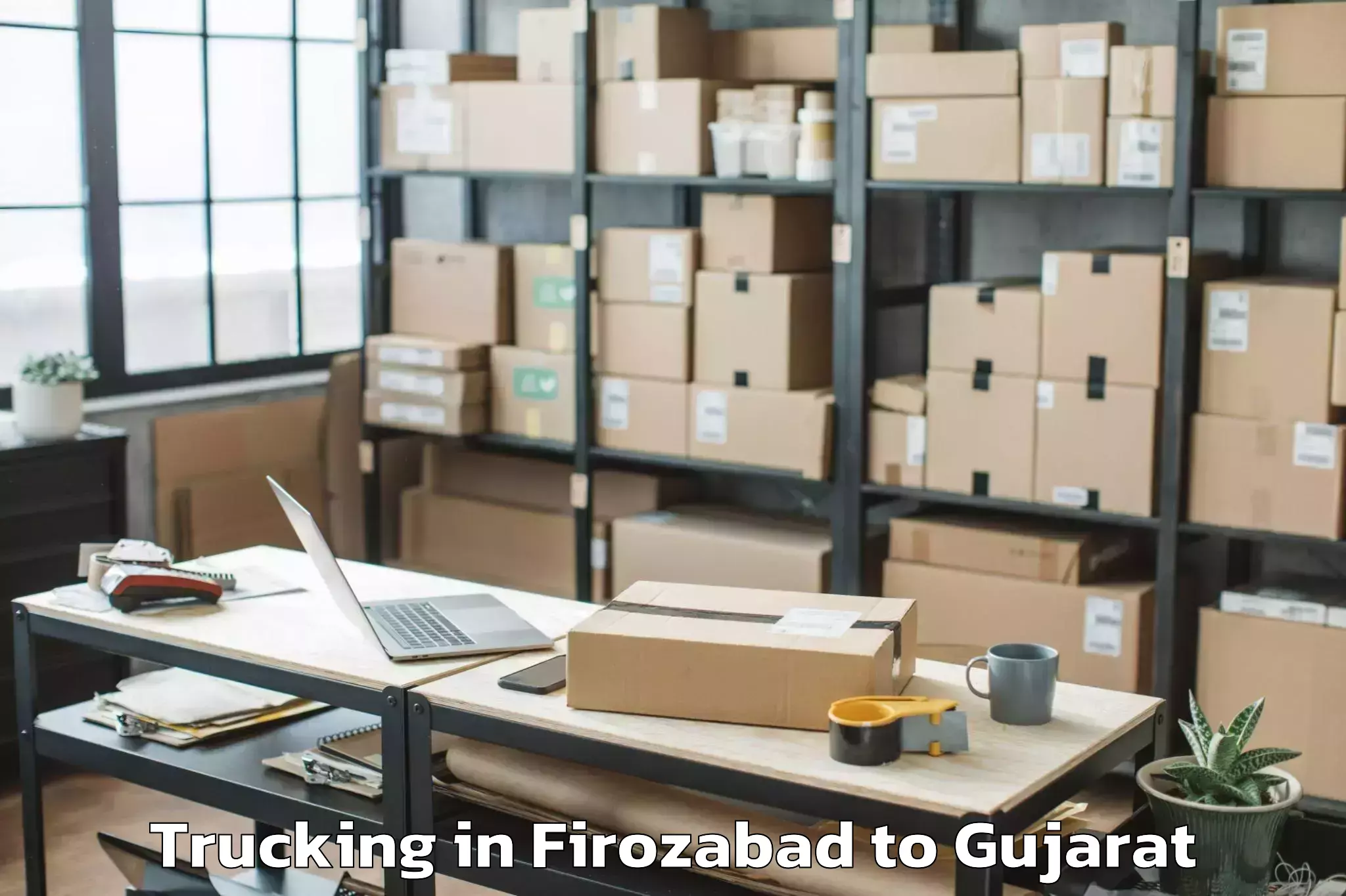 Efficient Firozabad to Gandhidham Trucking